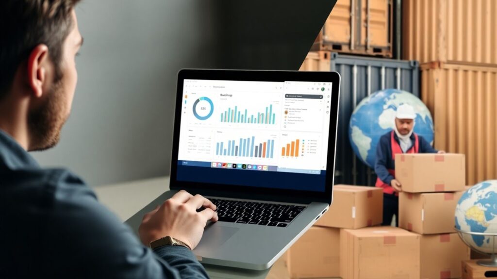 Dropshipping business model analysis with global logistics.